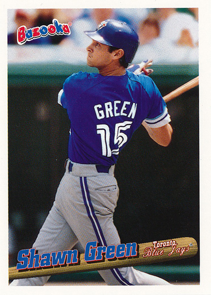 1994 Donruss #607 Shawn Green VG Toronto Blue Jays - Under the