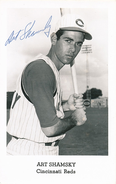 1966 Topps Baseball Card/Art Shamsky(Cincinnati Reds)